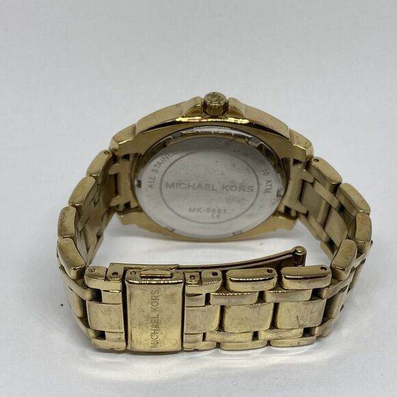 Michael Kors MK5691 Women's Gold Stainless Steel Analog Dial Quartz Watch MP67 - Picture 10 of 12